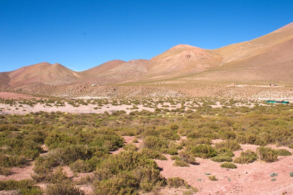 View of the mountains from the town of Machuca