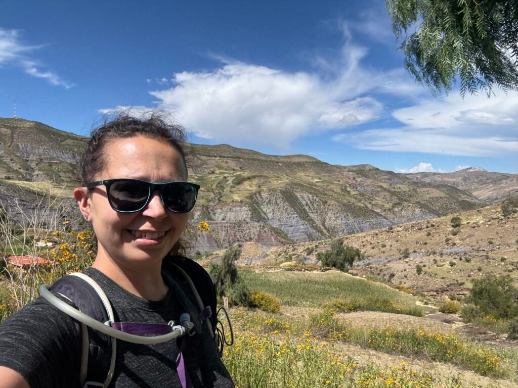 Author selfie on the Inca Trail near the Maragua Crater in Bolivia