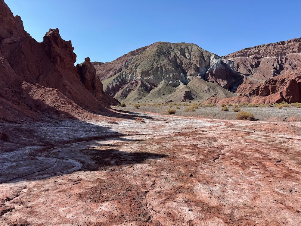 Colorful rocks at Rainbow Valley