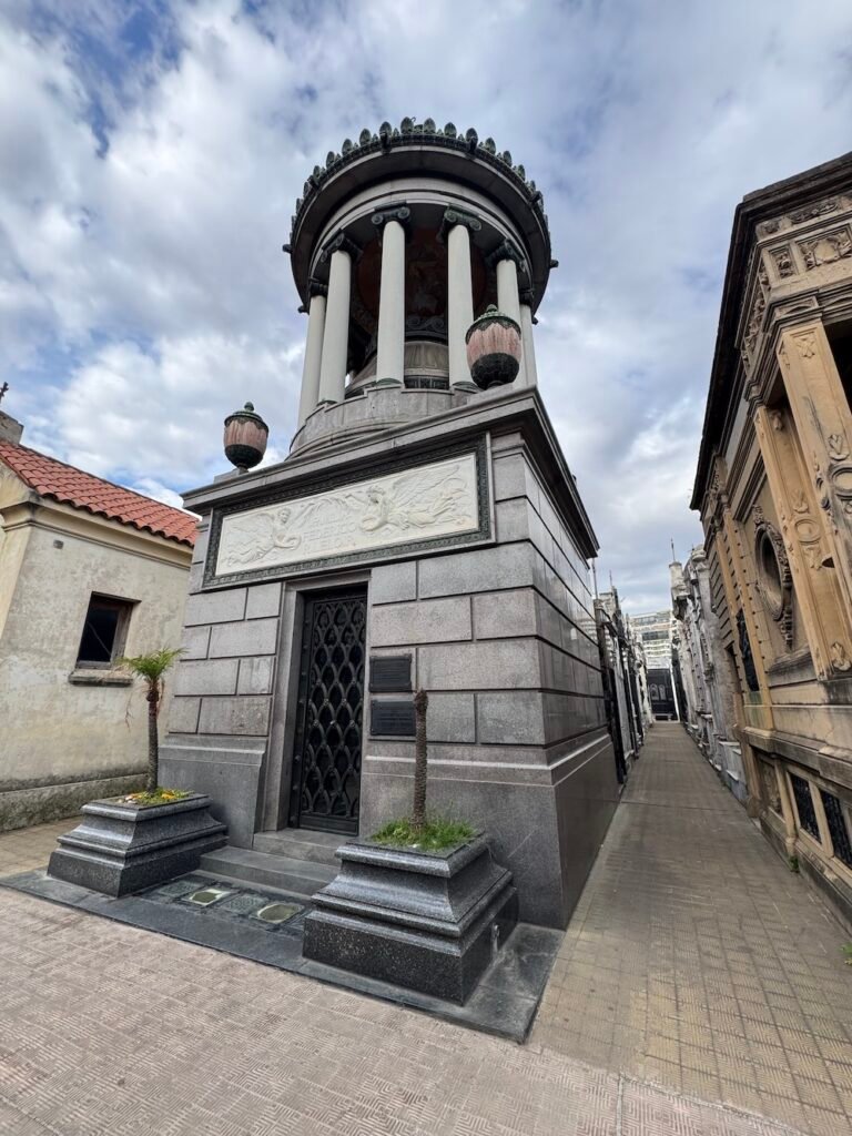 The tallest mausoleum in Recoleta Cemetery