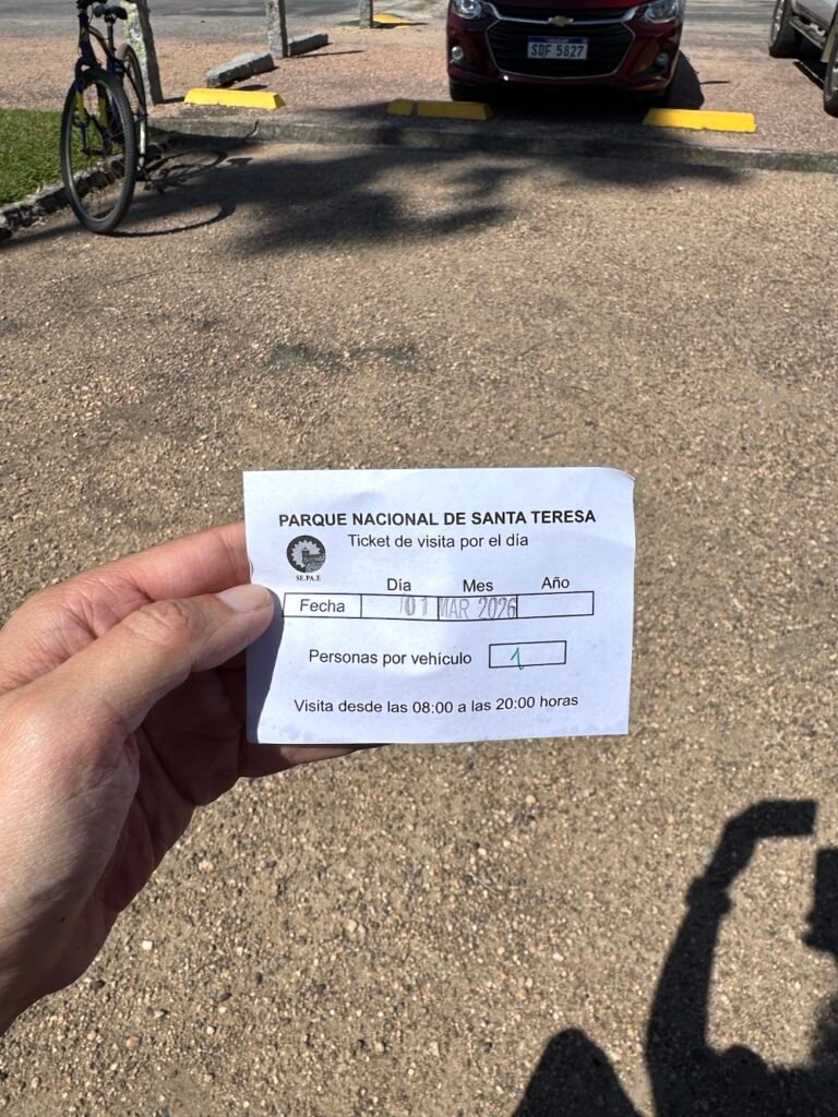 Entrance Ticket to Santa Teresa National Park