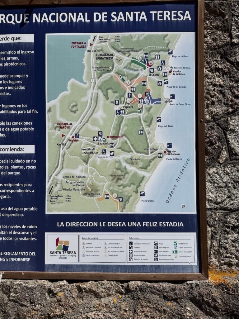 Map of Santa Teresa National Park