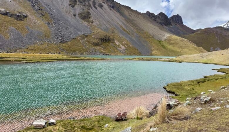 View of one of the lakes on the Ausangate 7 Lakes hike
