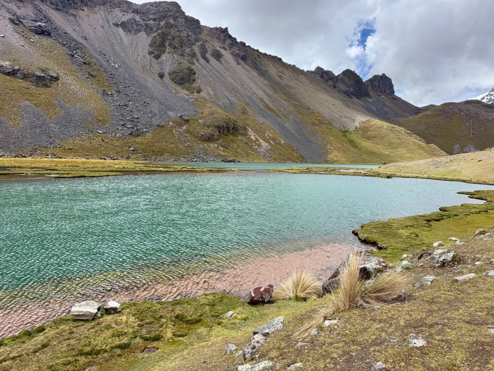 View of one of the lakes on the Ausangate 7 Lakes hike