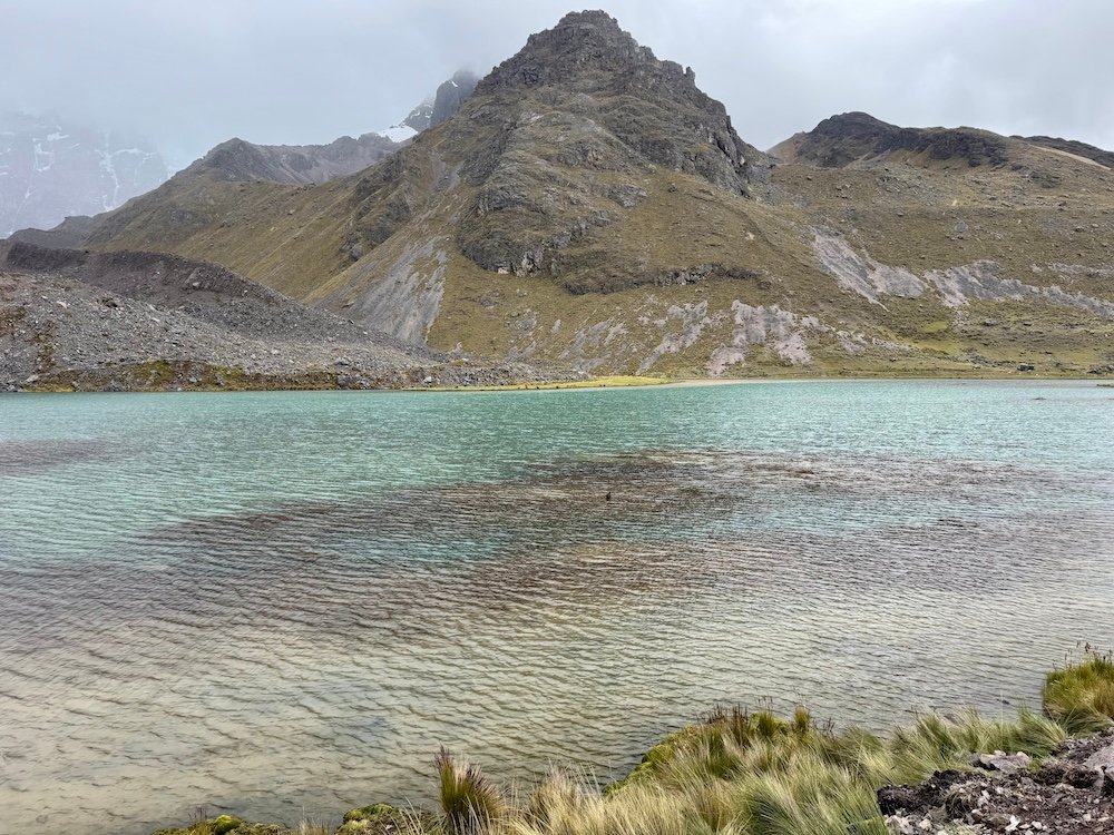 Final lake on Ausangate 7 Lakes