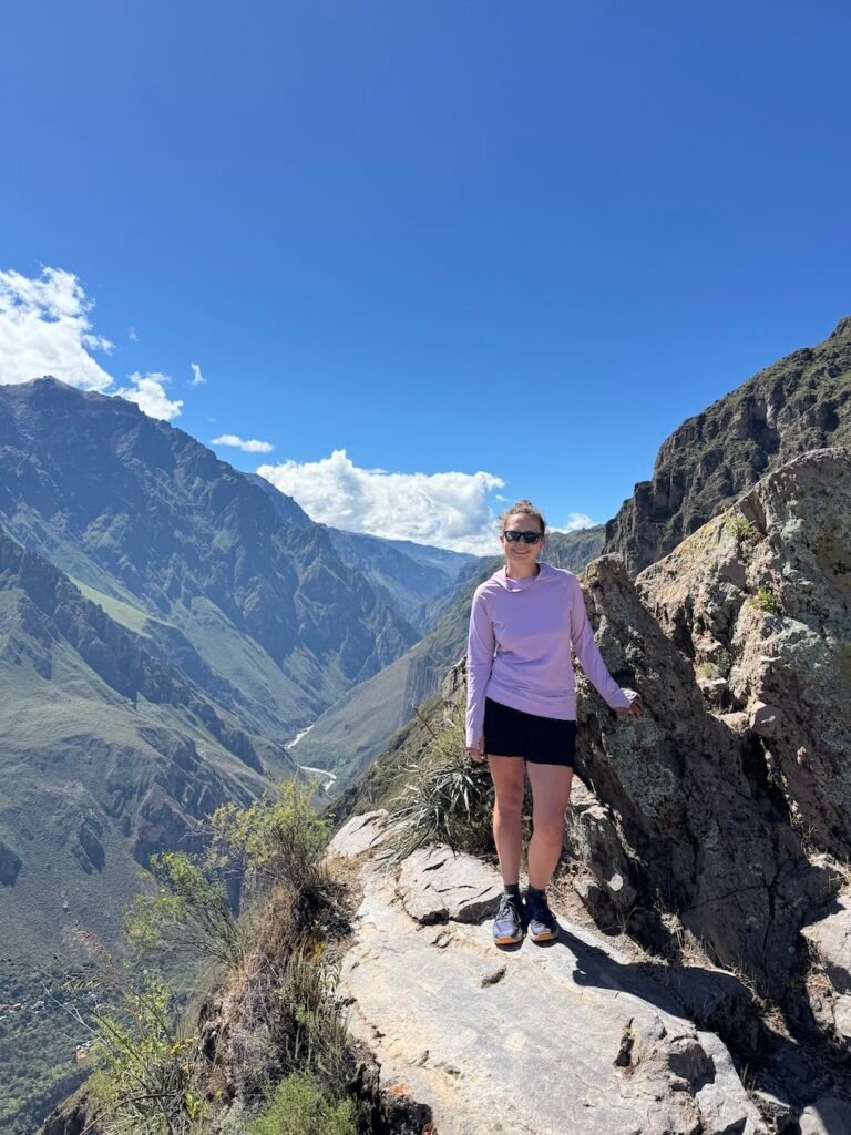Photo of the author at the Colca Canyon