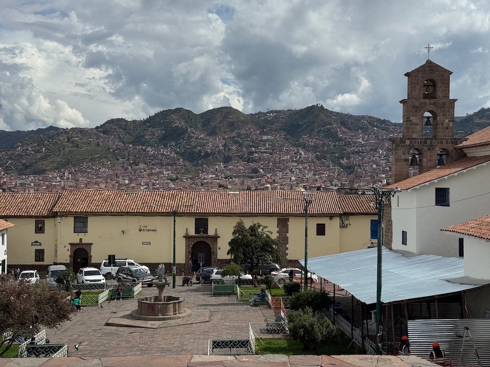 Small square in Cusco, Peru