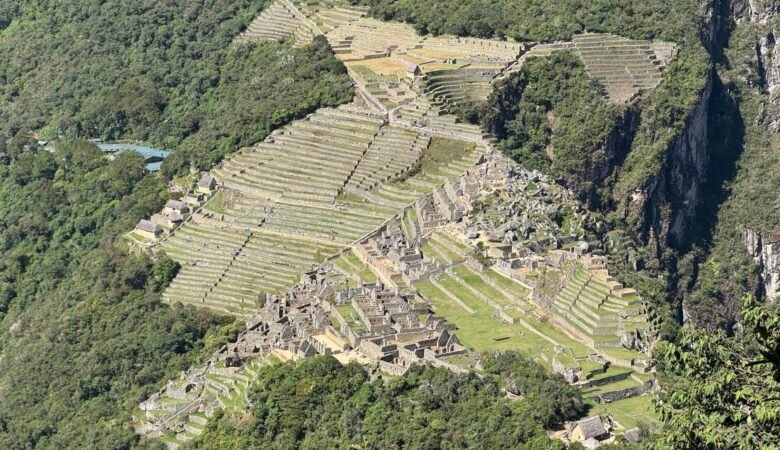 View of Machu Picchu from Huayna Picchu Mountain