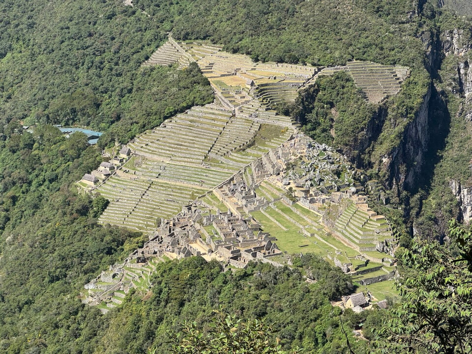 View of Machu Picchu from Huayna Picchu Mountain