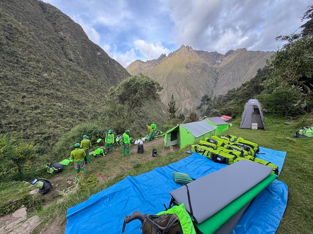 Campsite on the Inca Trail
