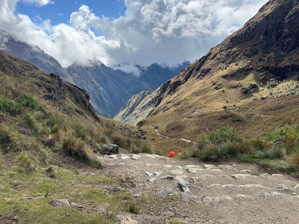 View from the top of Dead Woman's Pass