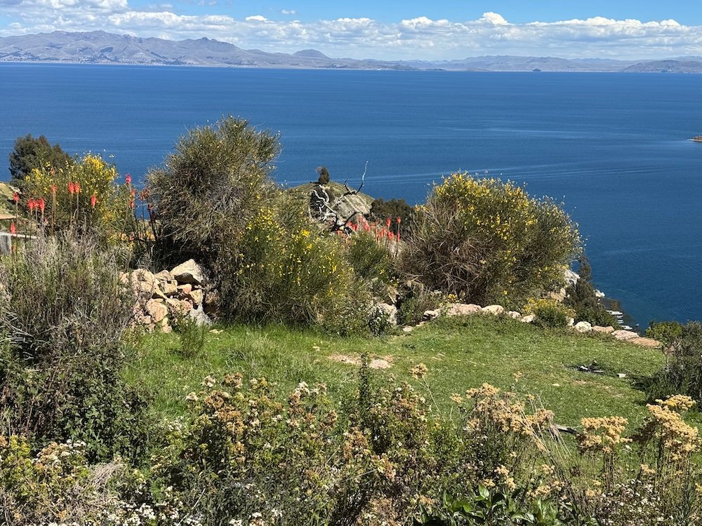 View of Lake Titicaca from Isla del Sol