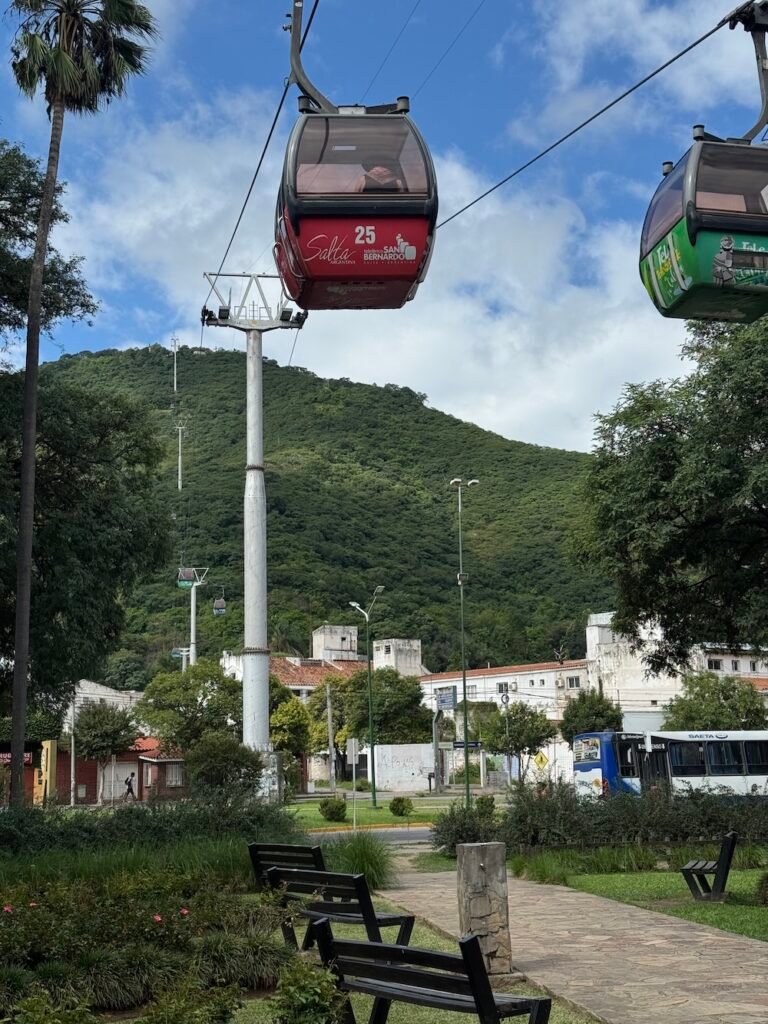 Cable car in Salta, Argentina