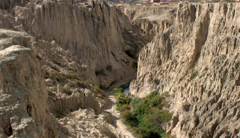 Canyon in Valle de la Luna near La Paz, Bolivia