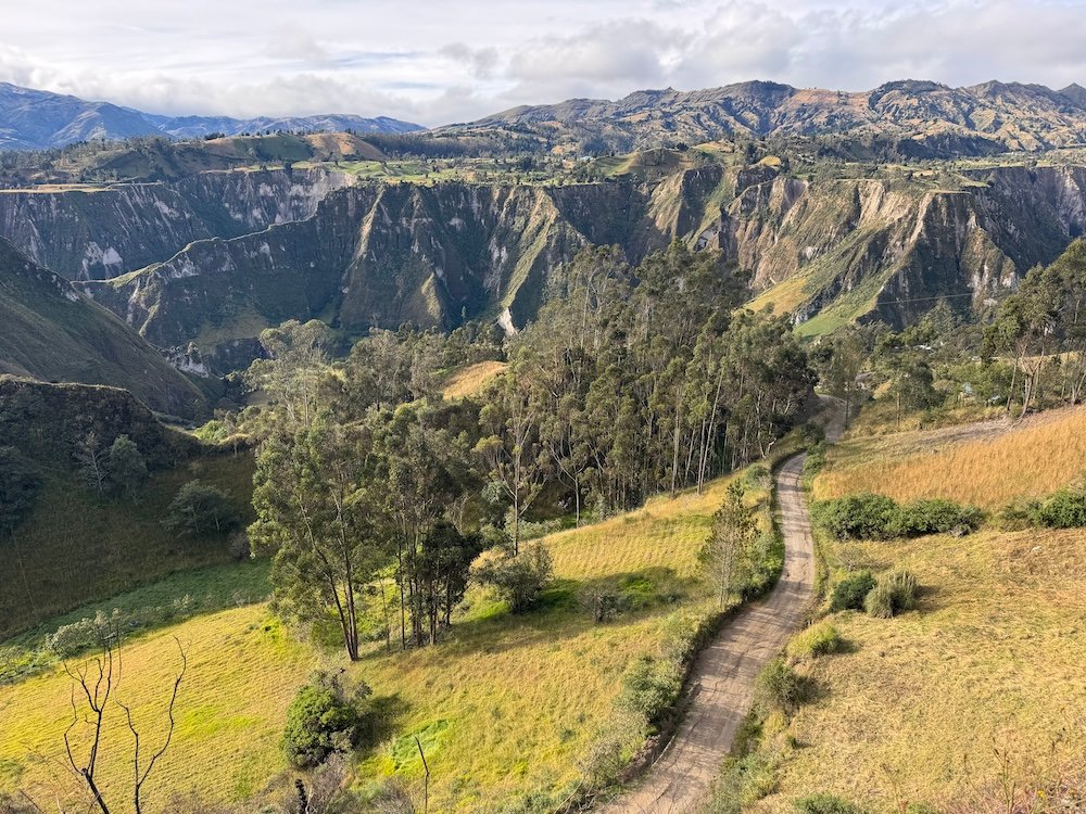 Trail from Chugchilan to Quilotoa