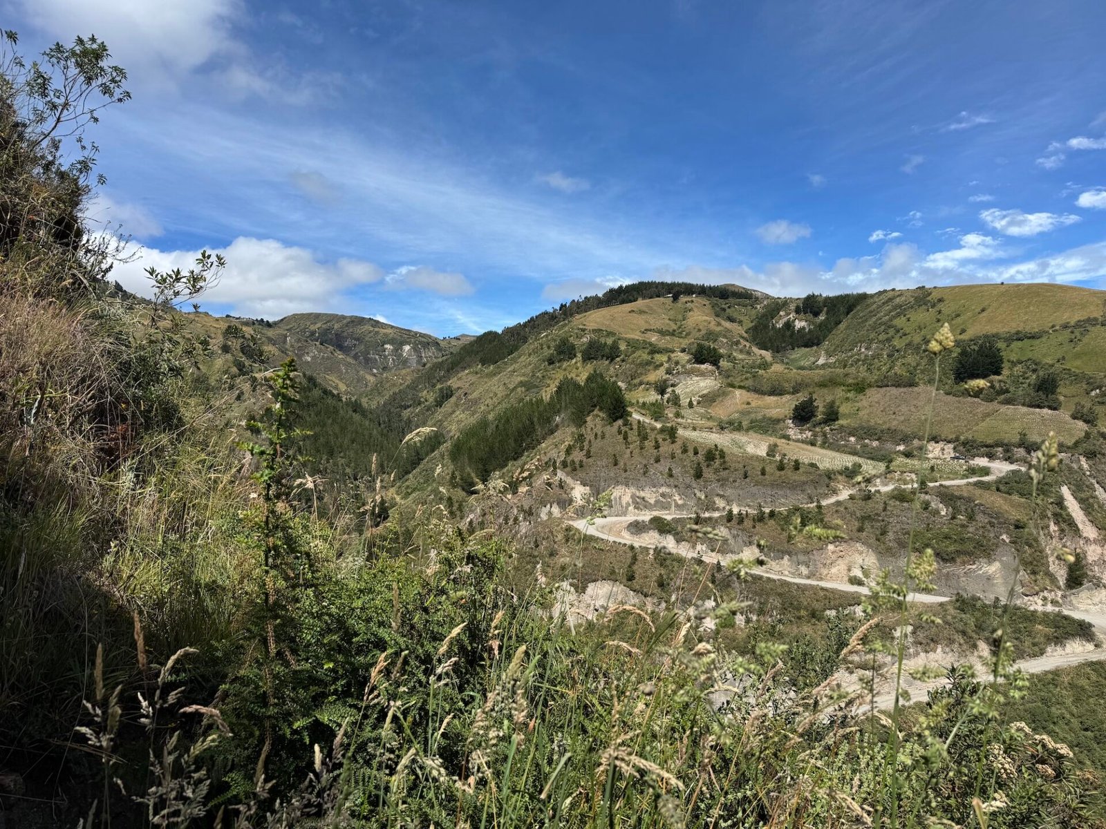 Switchbacks on the Chugchilan to Quilotoa Trail
