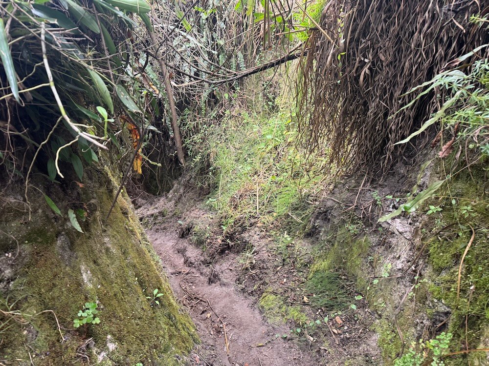 Muddy section on the Quilotoa Loop