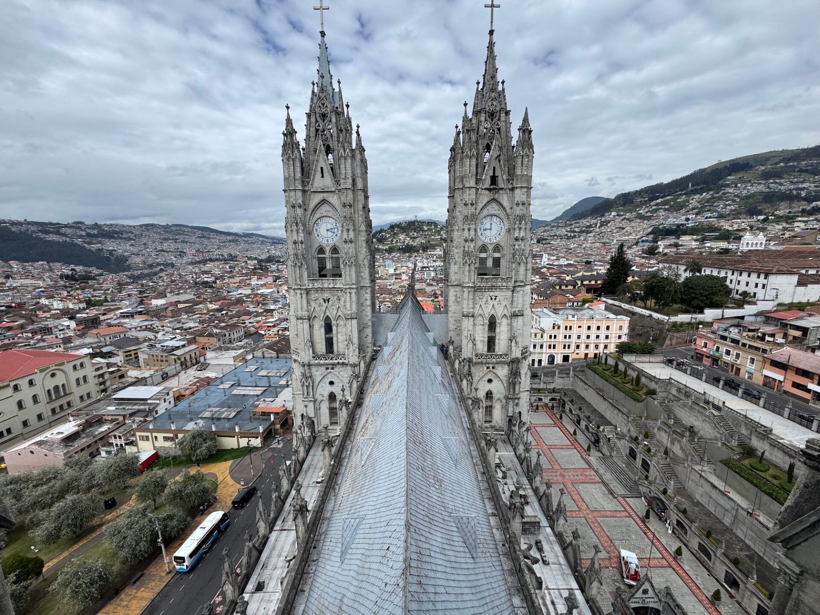 View of Quito from the Basilica