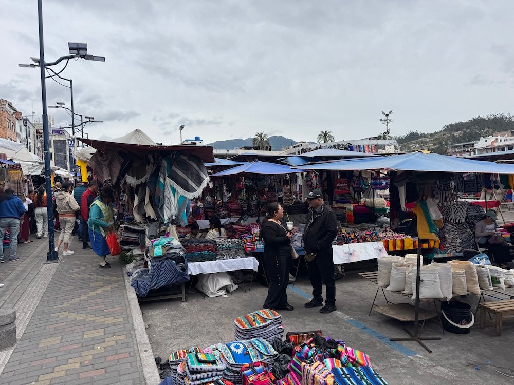 Otavalo Market stalls