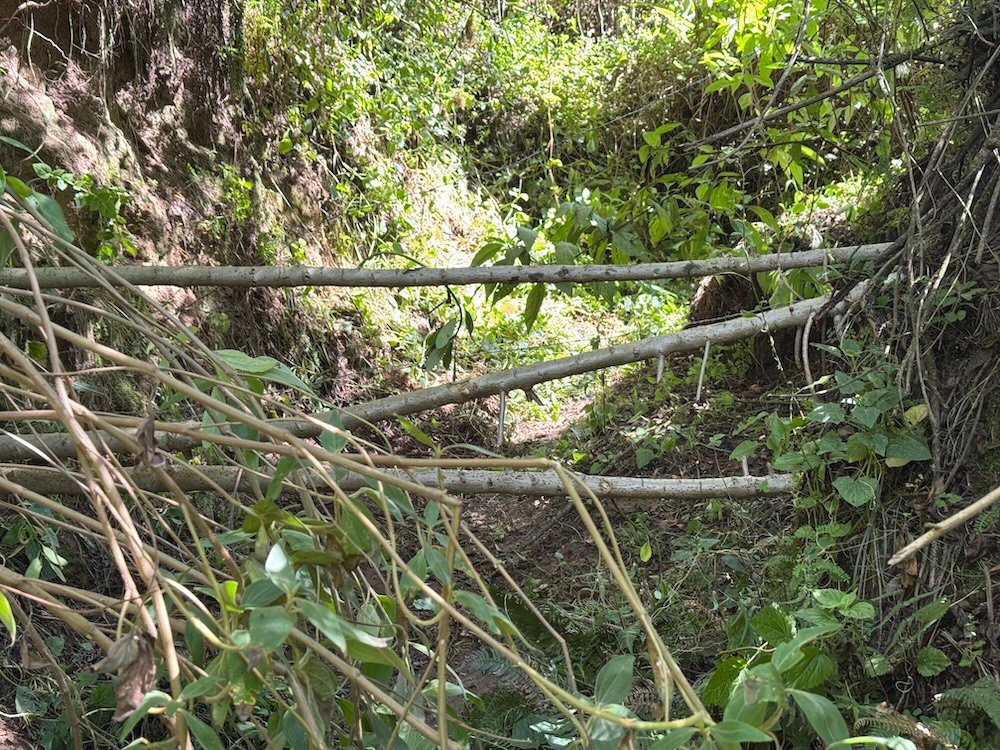 Fence and barbed wire on the Quilotoa Loop