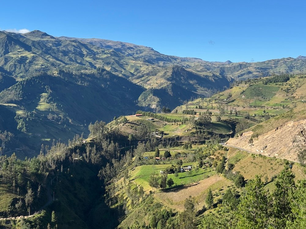 View from the start of the trail near Sigchos