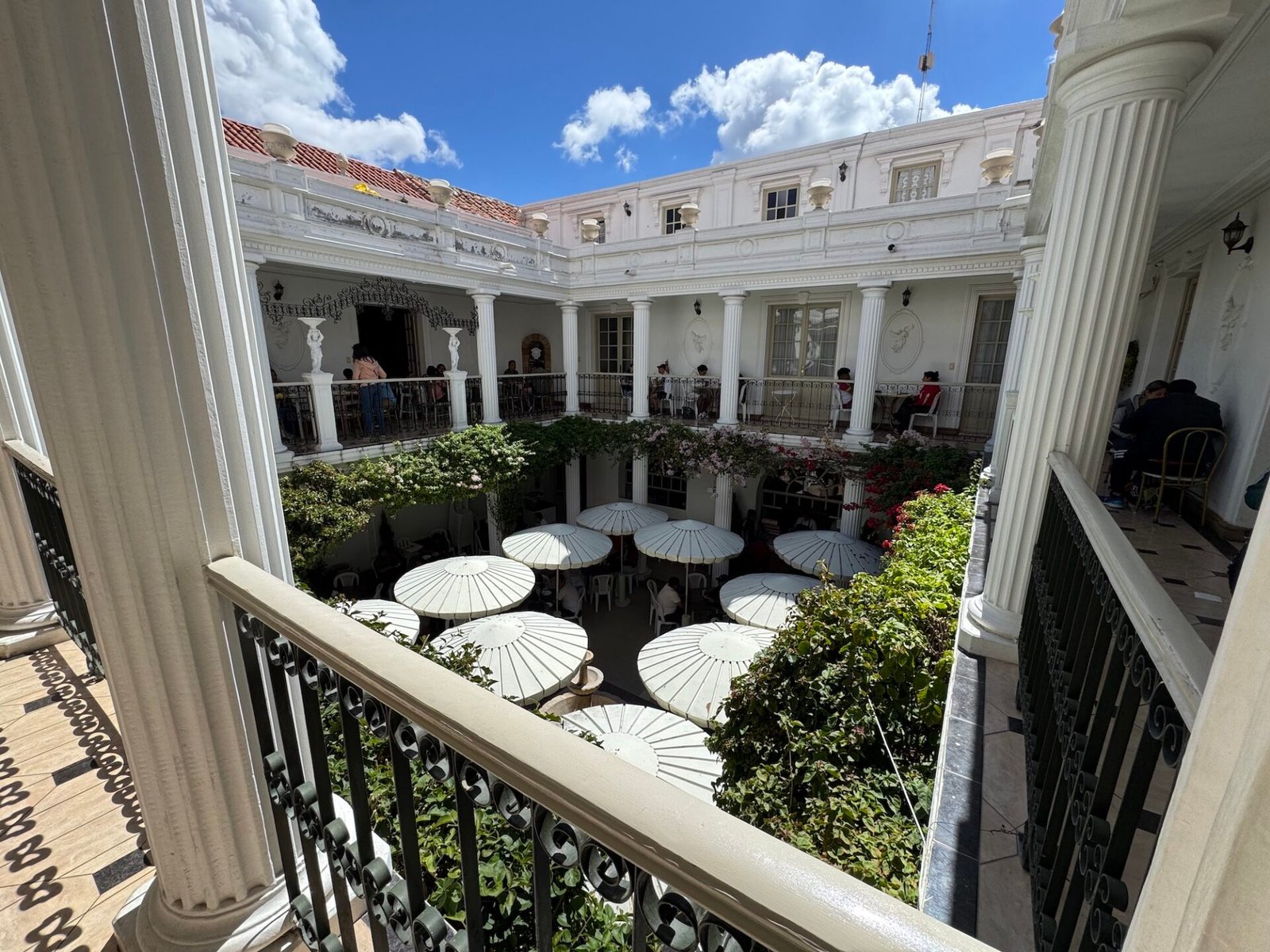 Courtyard of El Patio restaurant