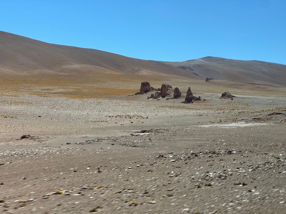 Rock formations between Salta and San Pedro de Atacama