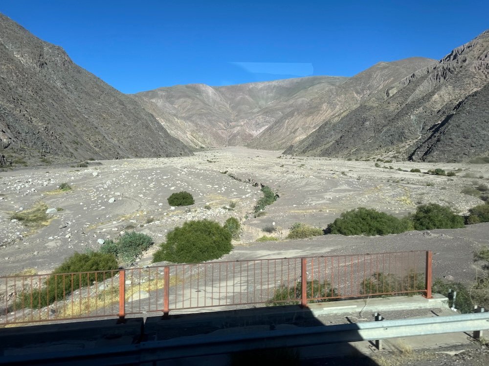 Grey mountains between Salta and San Pedro de Atacama