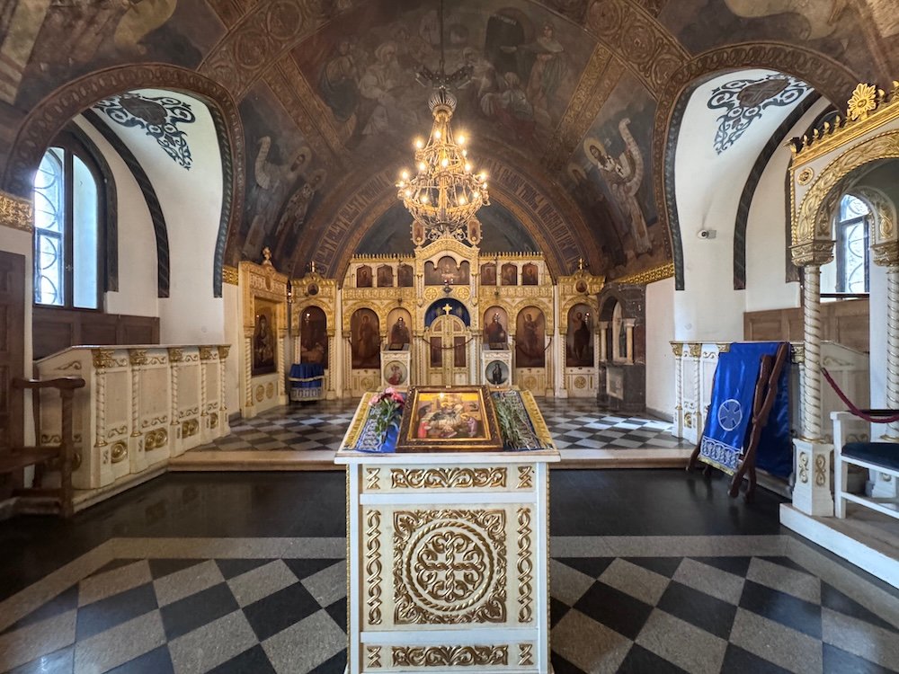 Inside St. Peter's Chapel at Belgrade Fortress