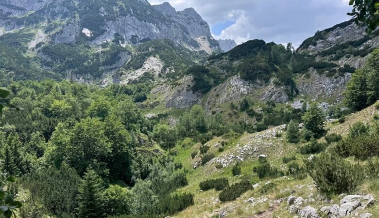 Mountain views at Durmitor National Park along the Ice Cave Trail