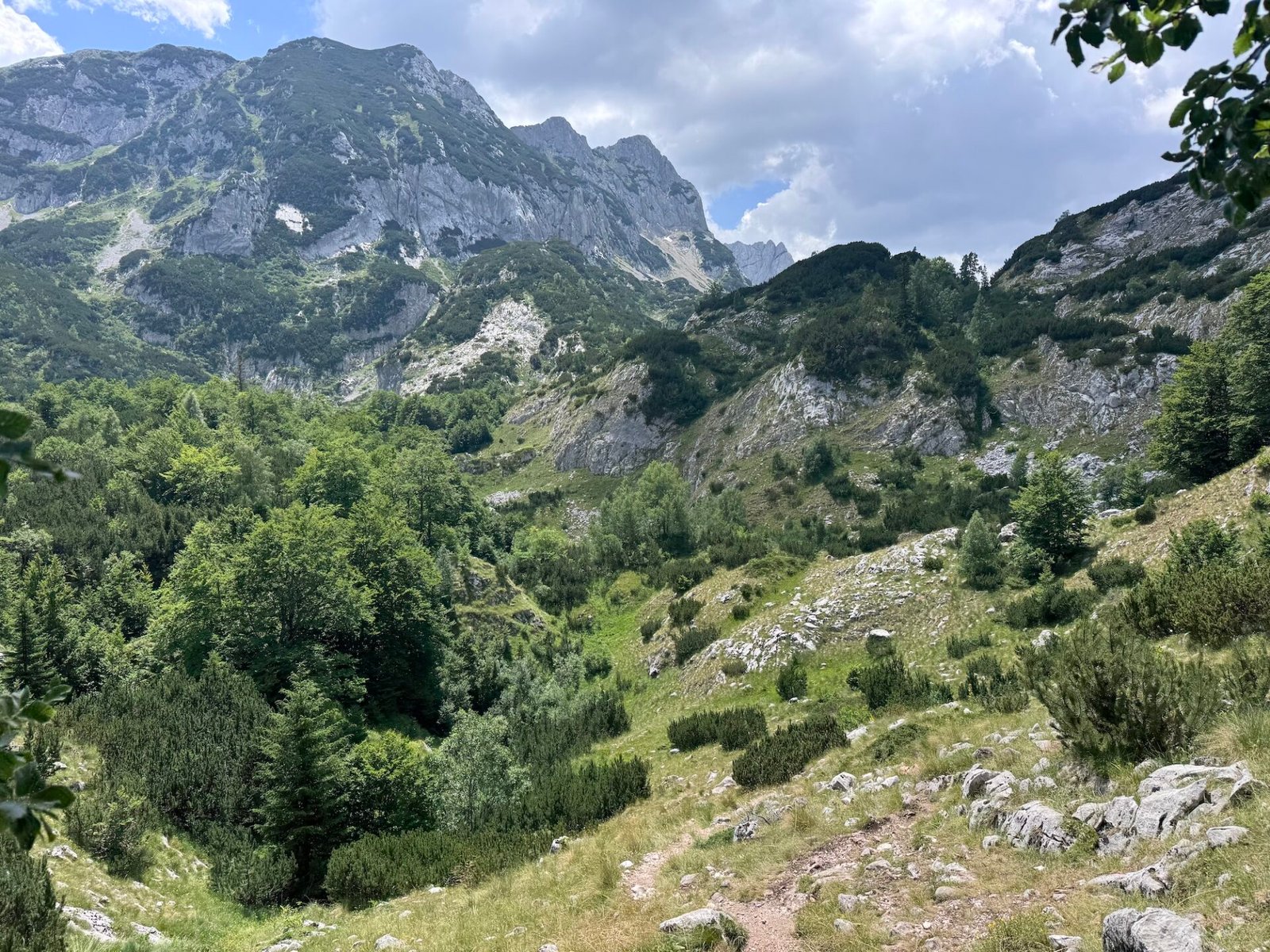 Mountain views at Durmitor National Park along the Ice Cave Trail