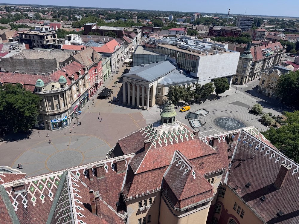 View of Subotica from City Hall