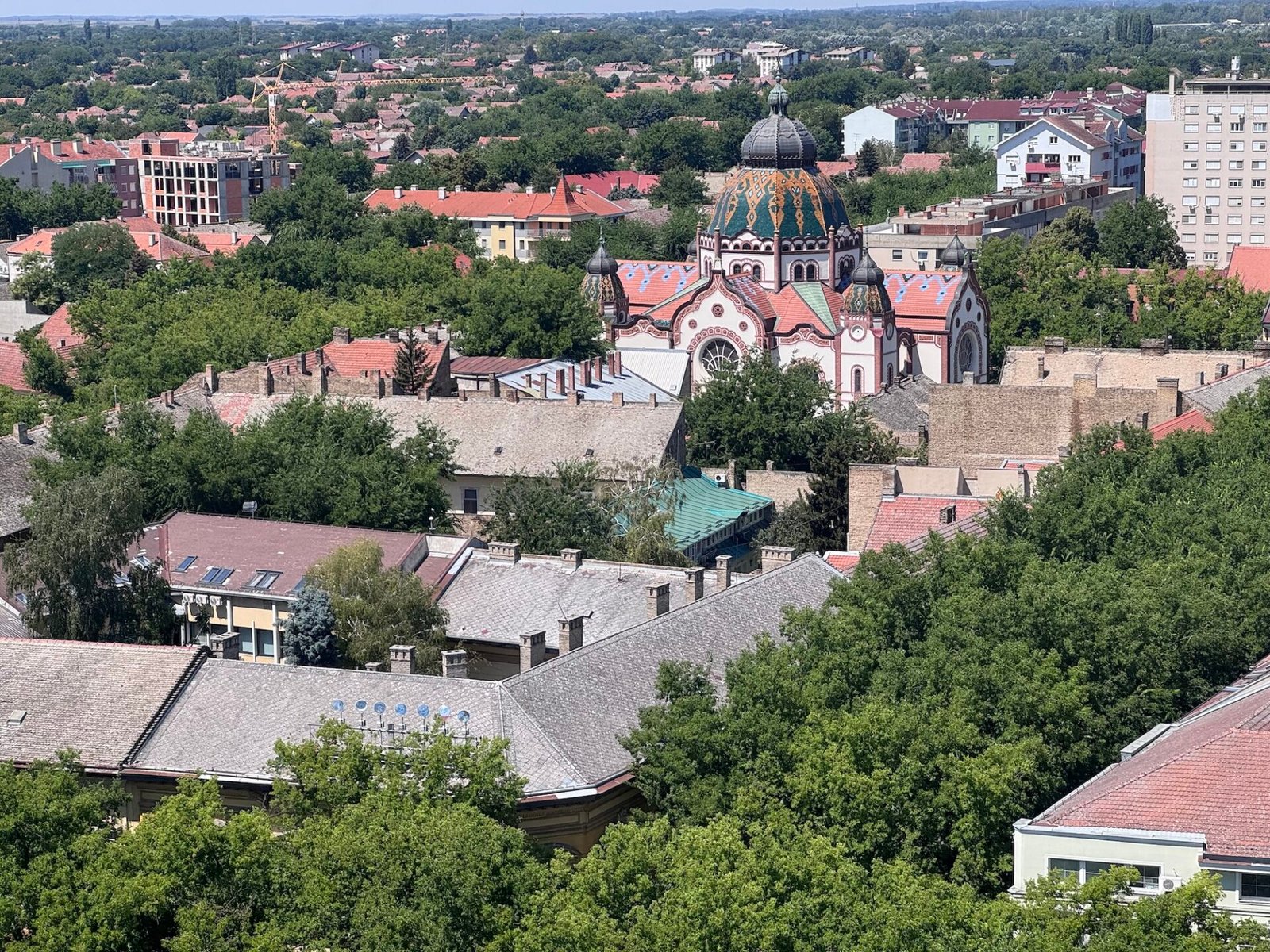 View of the synagogue in Subotica