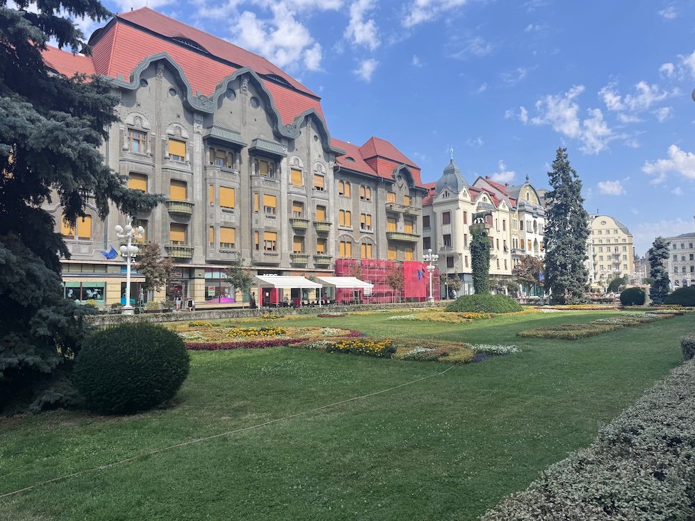 Victory Square in Timisoara, Romania