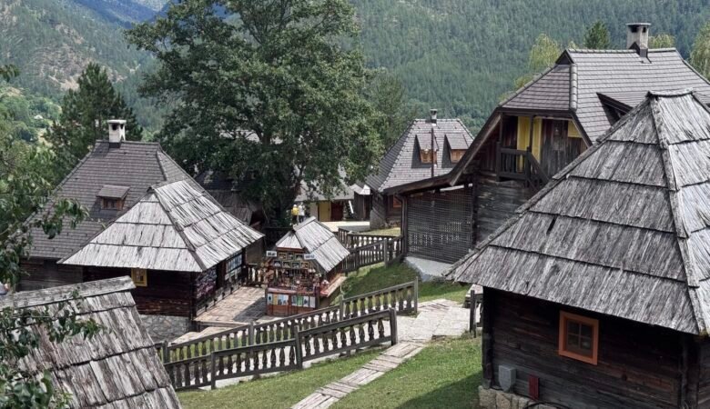 Wooden Village in western Serbia