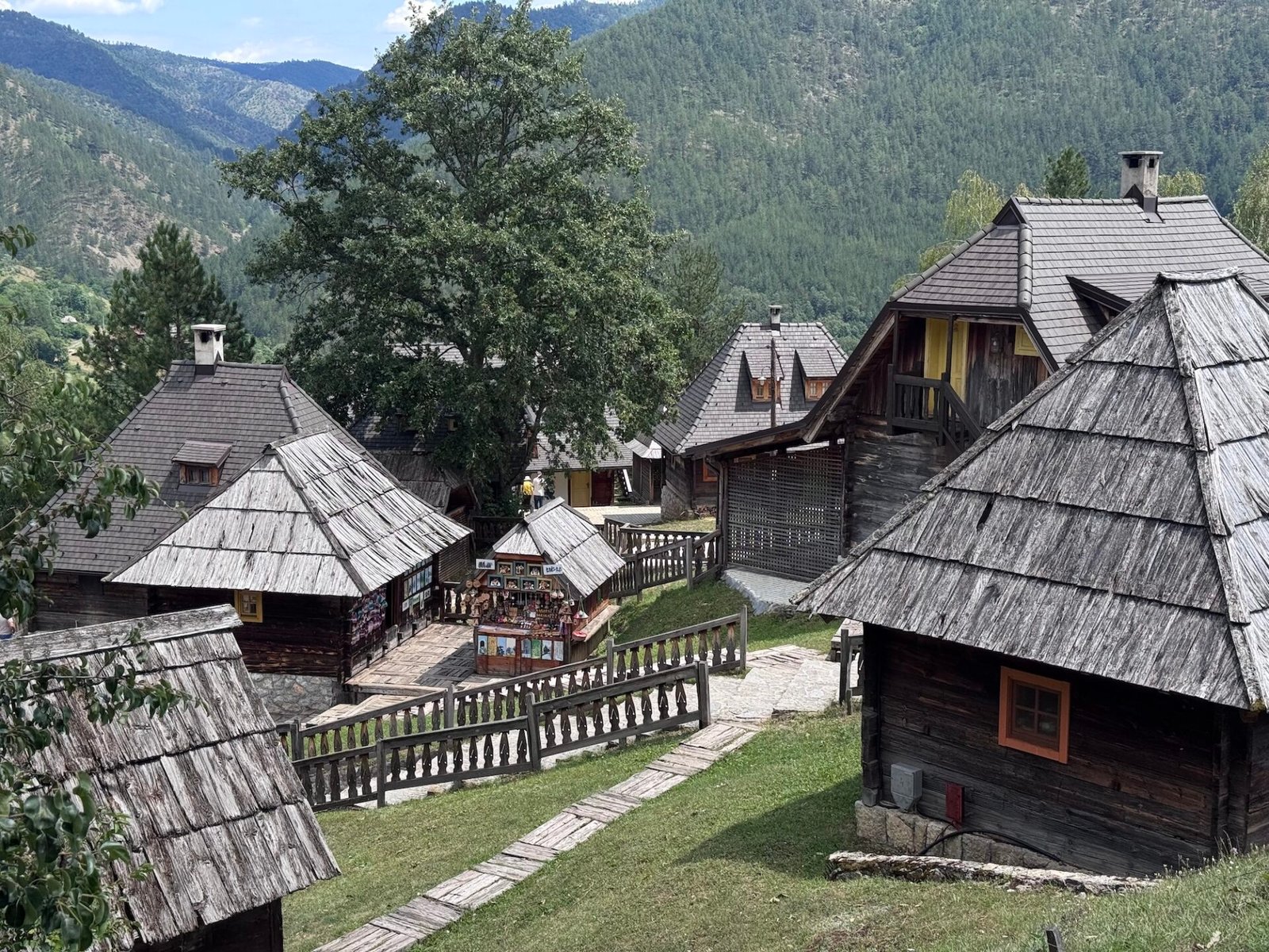 Wooden Village in western Serbia