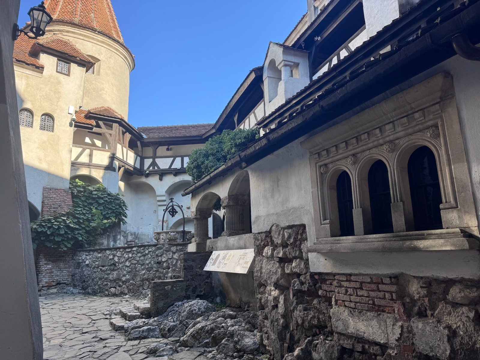 Courtyard of Bran Castle
