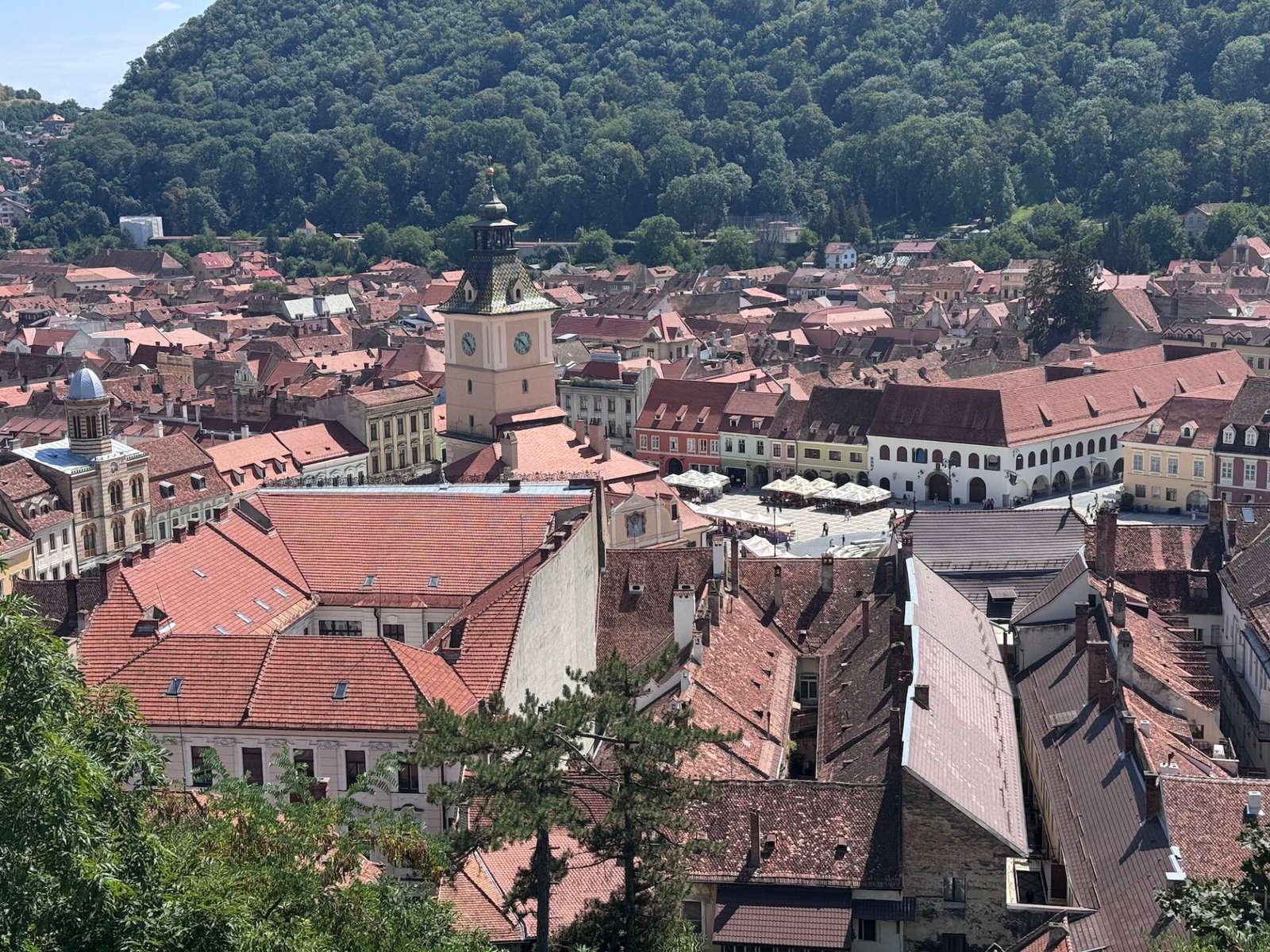 Overlooking the city of Brasov, Romania