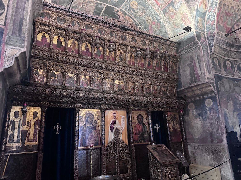 Stavropoleos Monastery in Bucharest, Romania