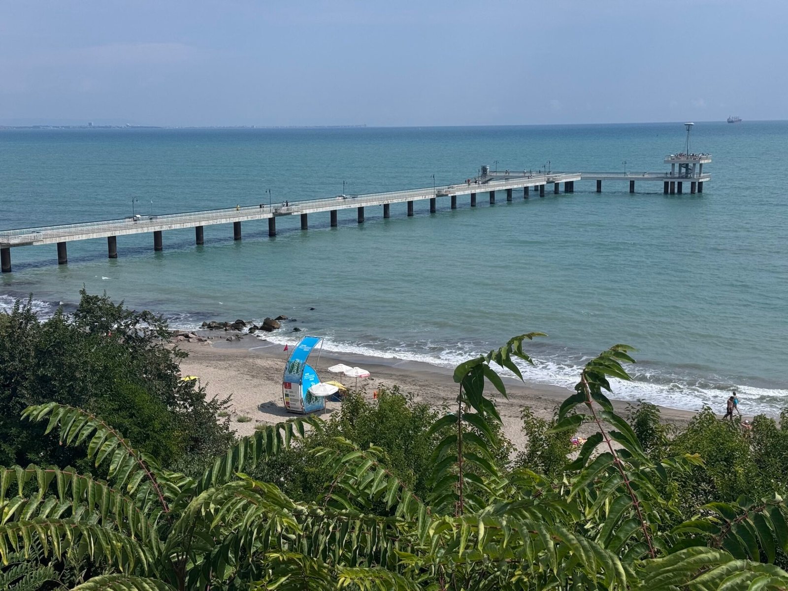Pier in Burgas, Bulgaria