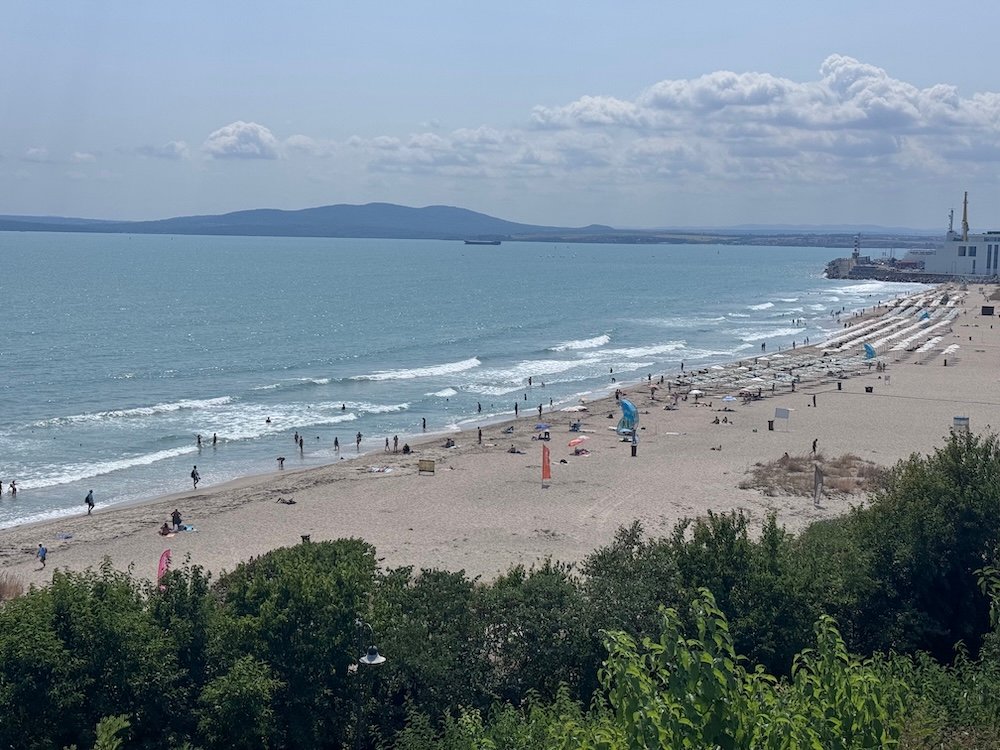 Beach in Burgas, Bulgaria