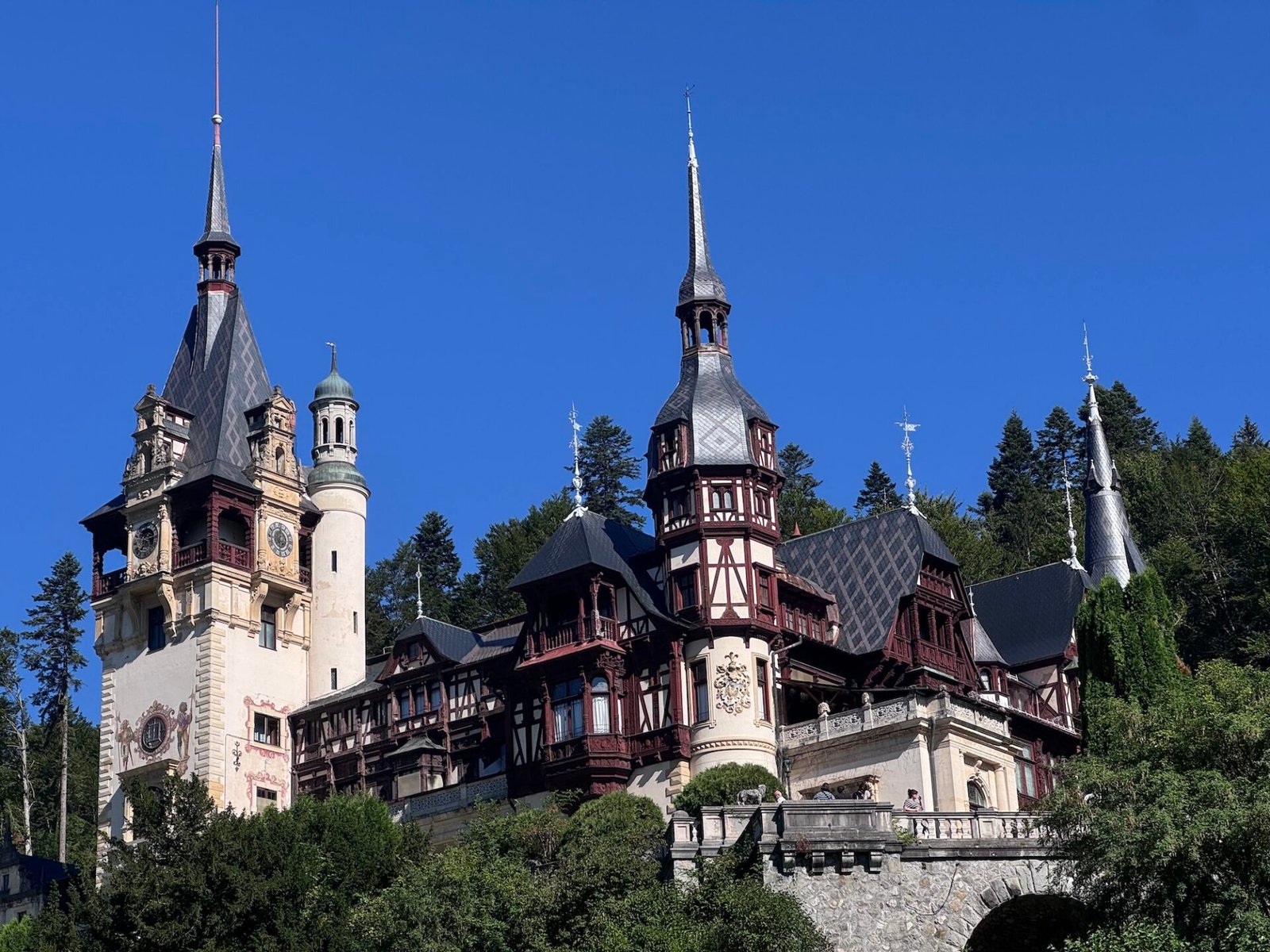 Exterior of Peles Castle