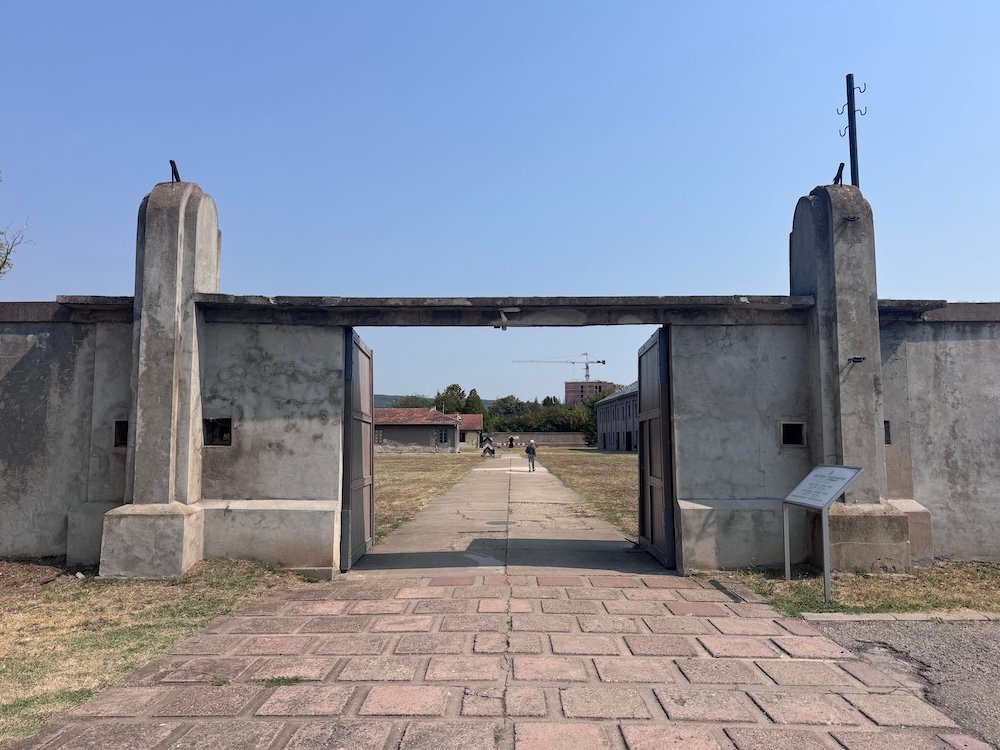 Entrance to Crveni Krst Concentration Camp