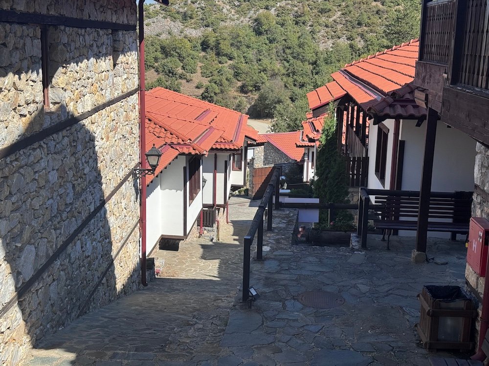 Houses in the Etno Village near Skopje, North Macedonia