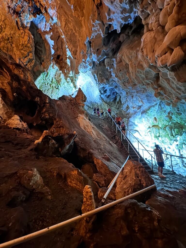 Inside the Vrelo Cave in the Matka Canyon