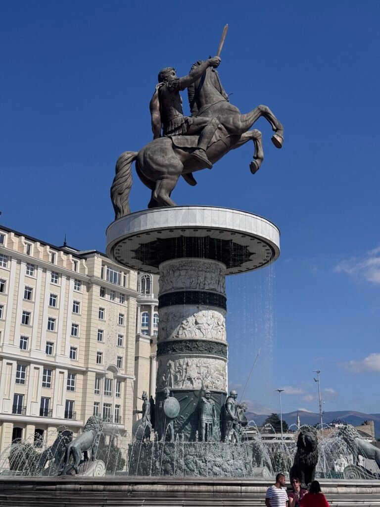 Alexander the Great Statue in Skopje, North Macedonia