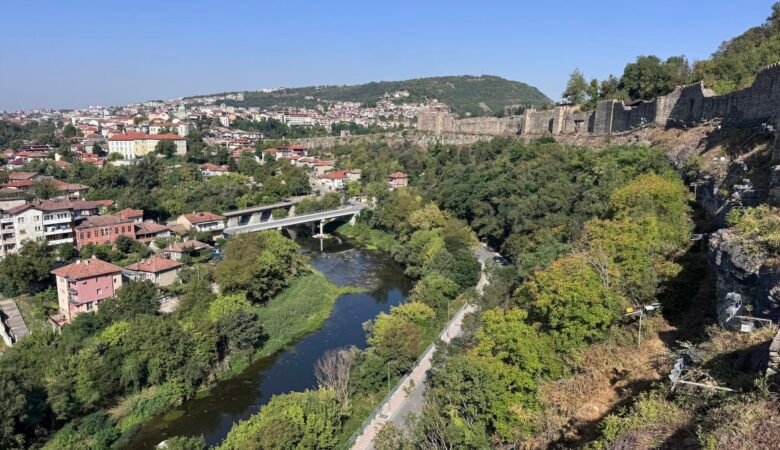 A view overlooking the city of Veliko Tarnovo, Bulgaria